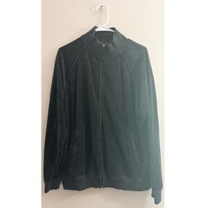 5/$15 MUST BUNDLE American Essentials Velour Black Charcoal Jacket